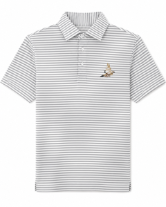 Quail Run Polo - Grey/ White