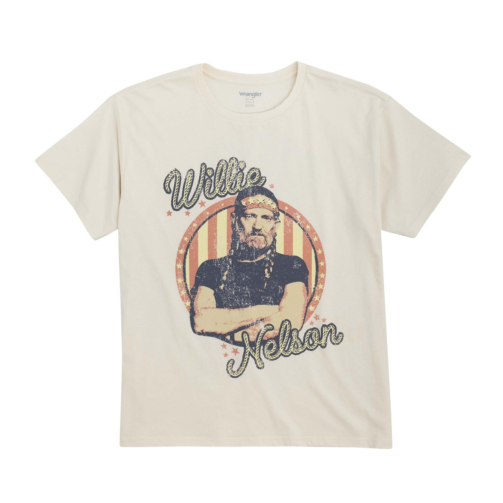 Wrangler® Short Sleeve Graphic Oversized T-Shirt - Willie Nelson