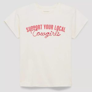 Whipstitch Cowgirls Retro Regular Graphic Tee - Antique White