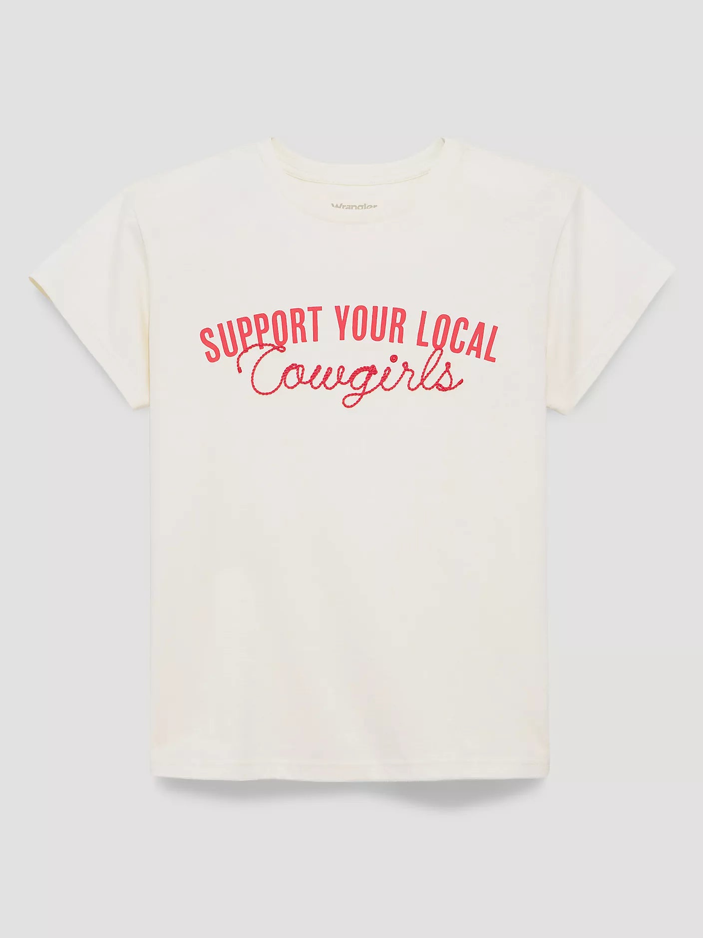 Whipstitch Cowgirls Retro Regular Graphic Tee - Antique White