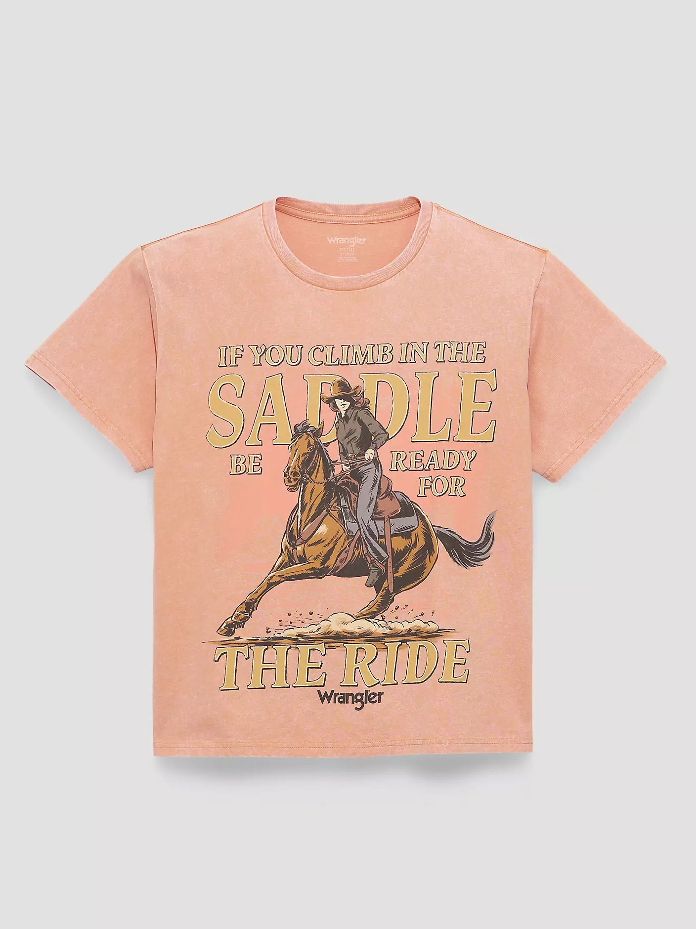 Climb in the Saddle Girlfriend Graphic Tee - Canyon Sunset