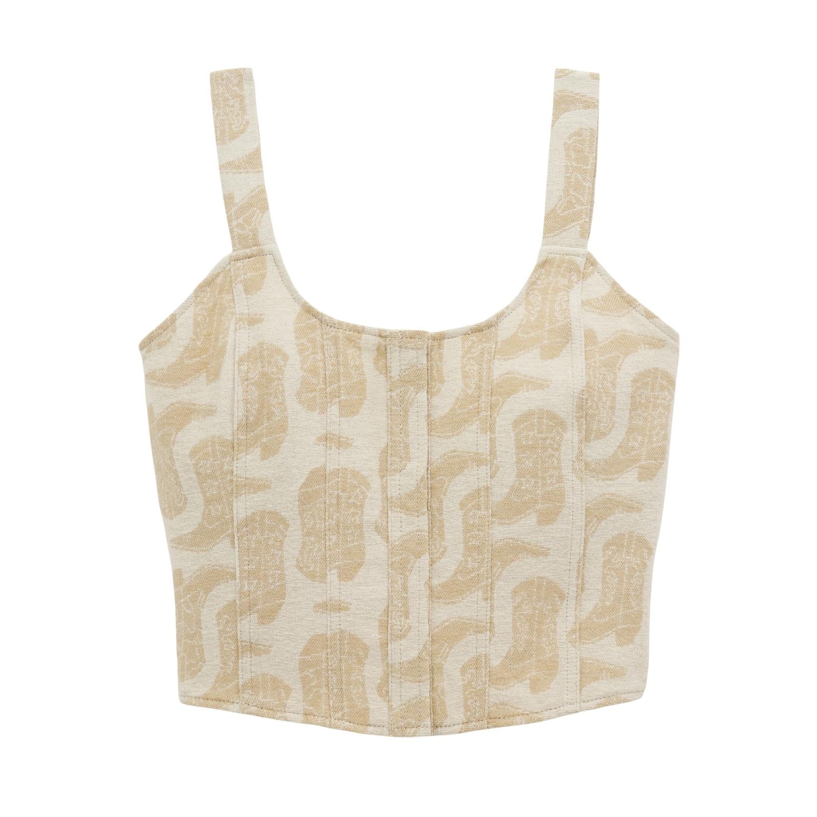 Wrangler Retro® Vintage Dress Set Jacquard Top - White