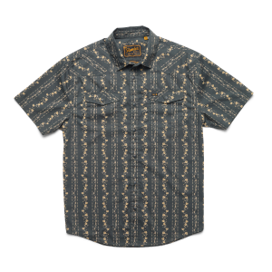 H Bar B Snapshirt - Hibiscus Ribbons - Antique Black