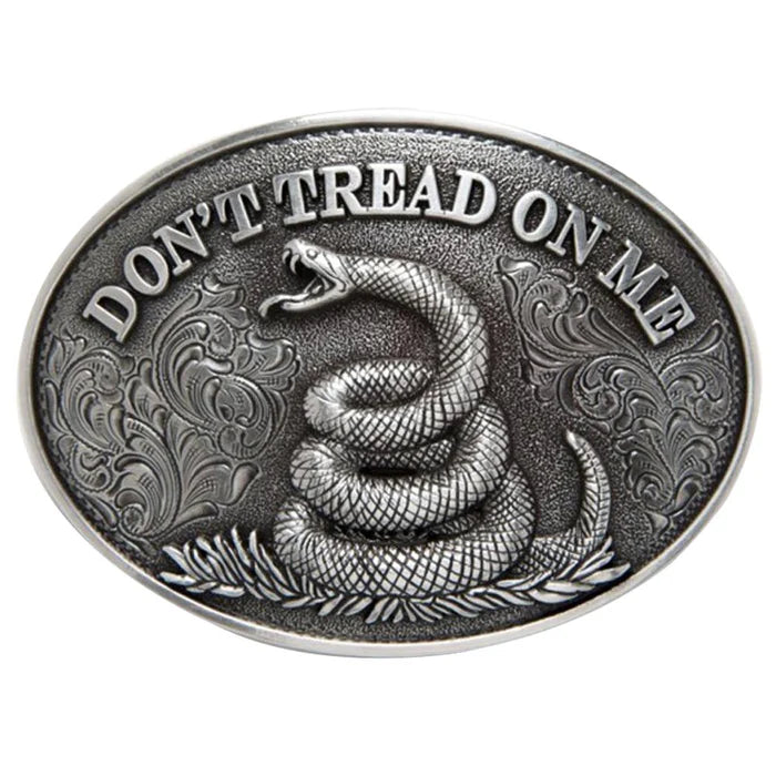 Oval Dont Tread On Me Belt Buckle