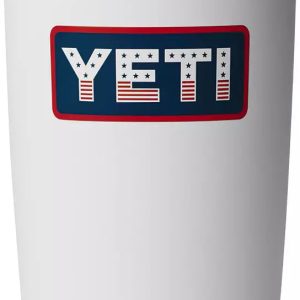 Rambler® 20 oz Tumbler - White/ Badge