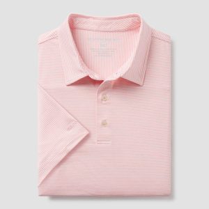 Heather Madison Stripe Polo - Conch Shell
