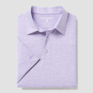 Heather Madison Stripe Polo - Iris