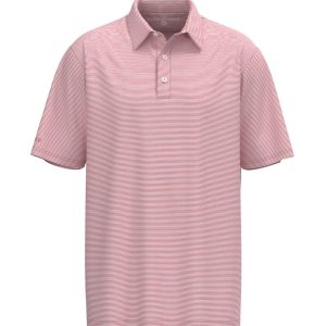 Heather Madison Stripe Polo - Desert Rose