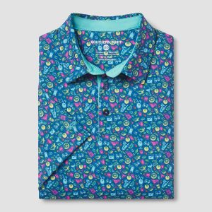 Sunset Sips Printed Polo - Sunset Sips