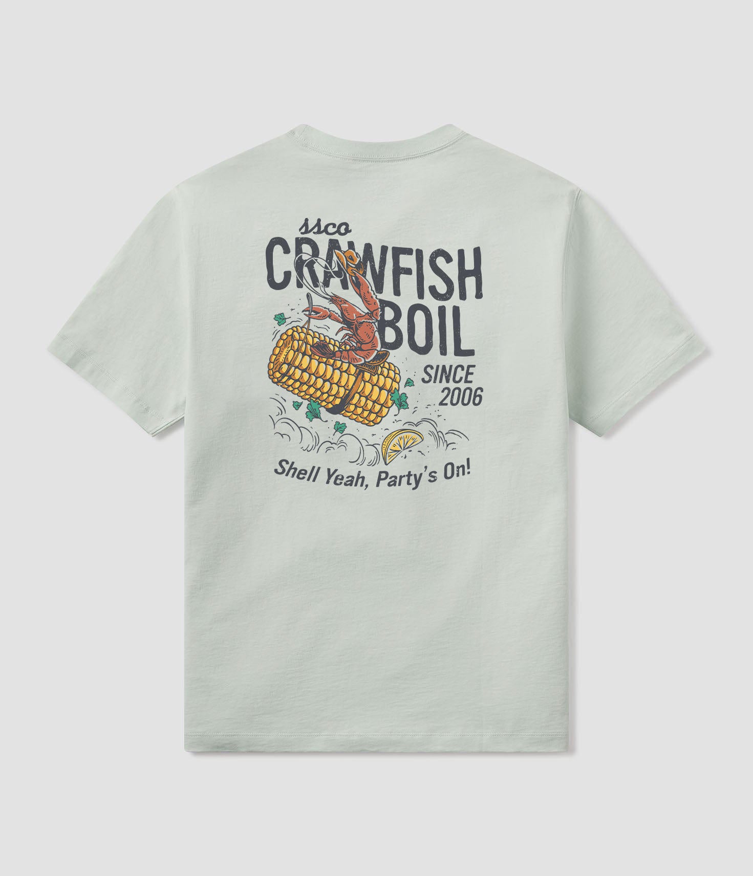 Crawfish Boil Tee - Cool Mint