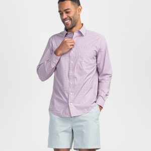 Glendale Plaid LS Button Up - Sorbet