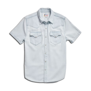Men's Denim Short Sleeve Pearl Snap - Ultra Light