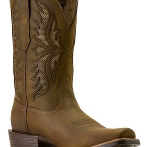 Men's Clearwater VentTek Distressed Performance Square Toe Western Boot - Brown