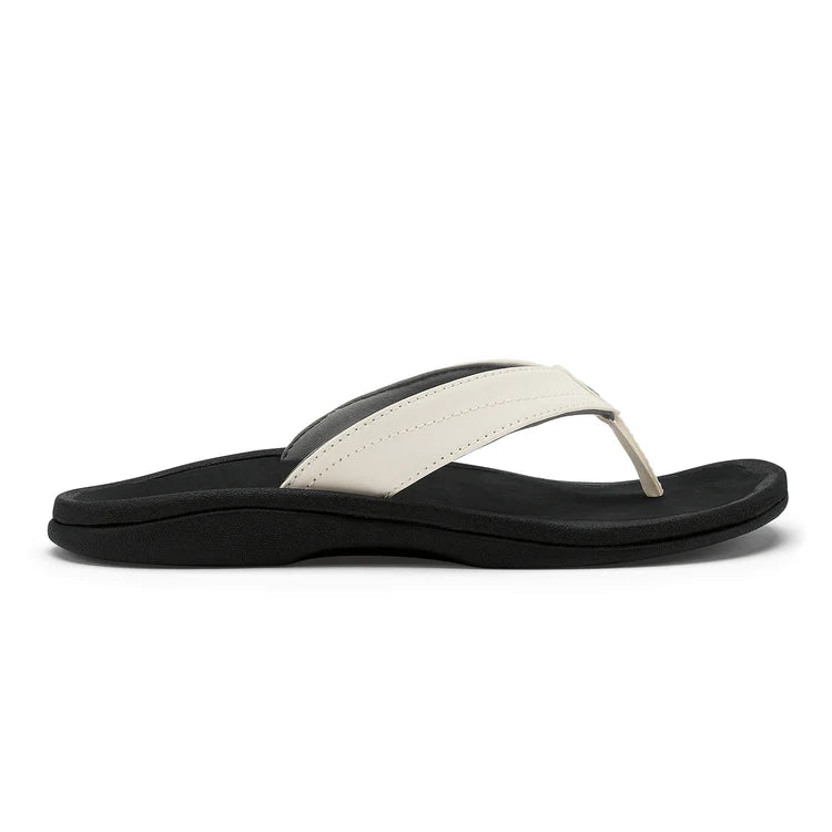 'Ohana Women's Beach Sandal  - Bright White & Black