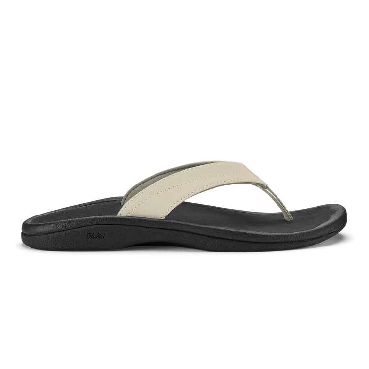 'Ohana Women's Beach Sandal  - Ecru & Black