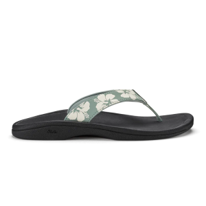 'Ohana Women's Beach Sandal - Silver Pine & Pua