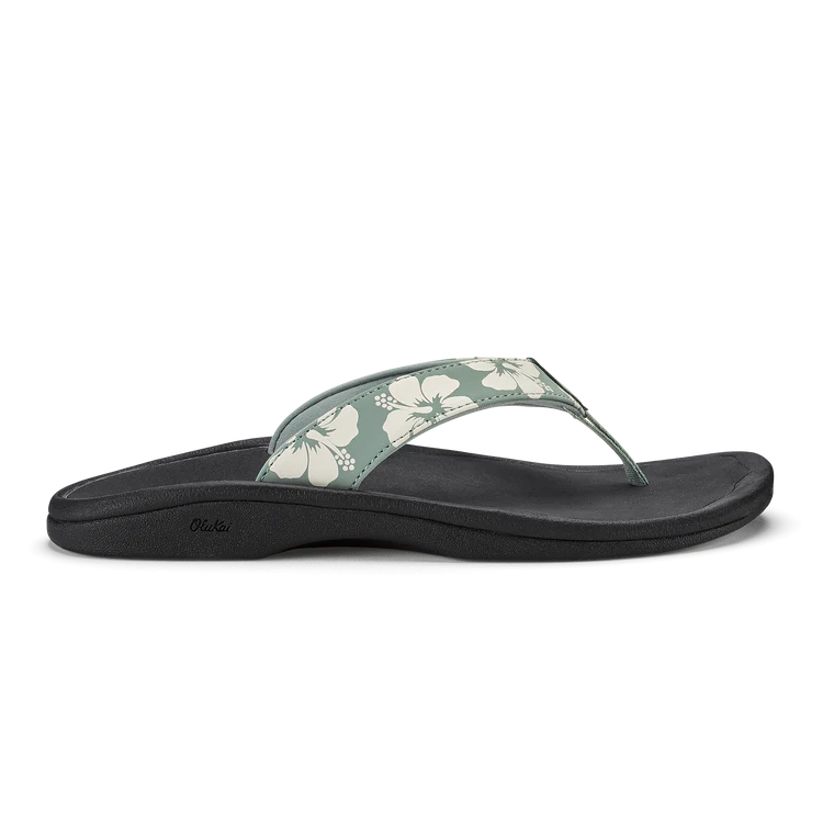 'Ohana Women's Beach Sandal  - Silver Pine & Pua