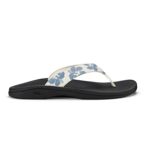 'Ohana Women's Beach Sandal  - White Sand & Pua