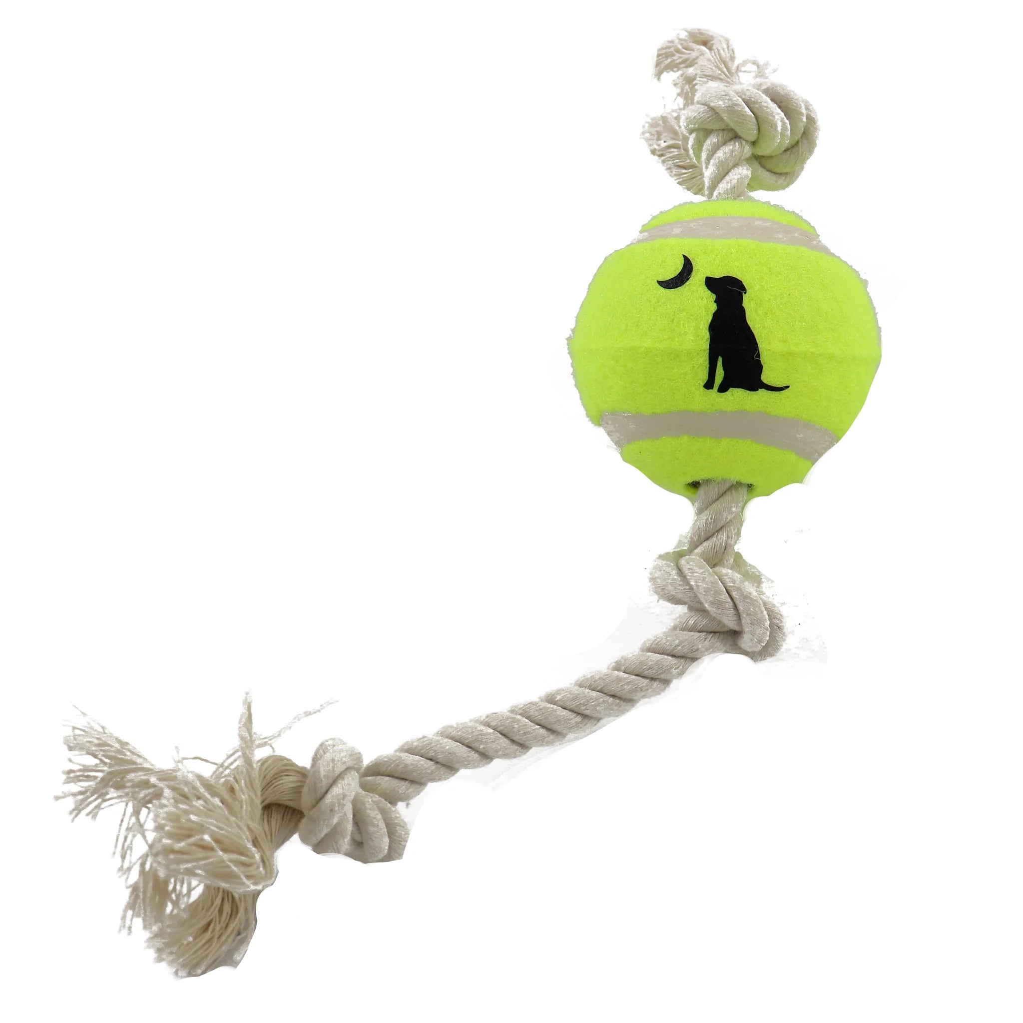 Rope and Tennis Ball Dog Toy