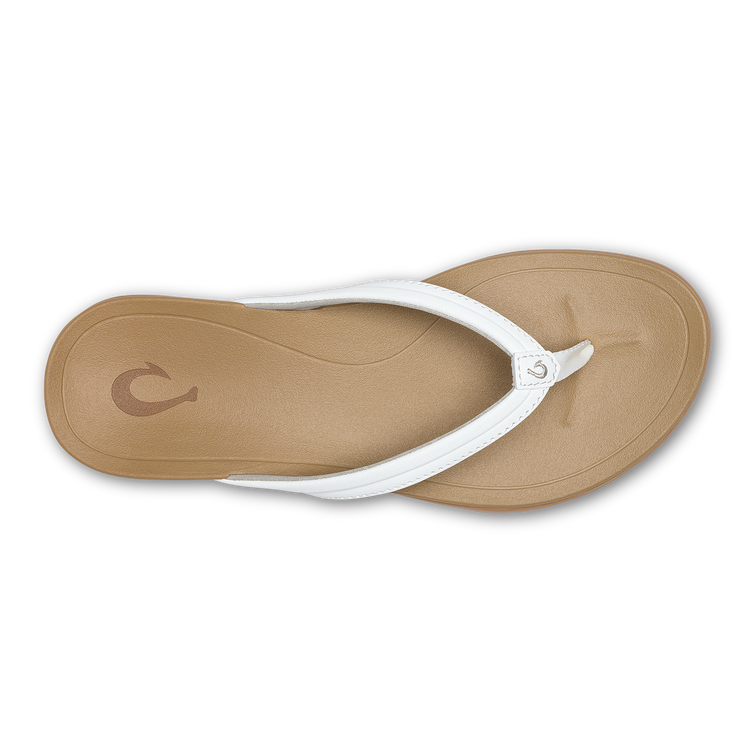Women's Ho'opio Malua Beach Sandal - Bright White & Warm Sand - Image 4
