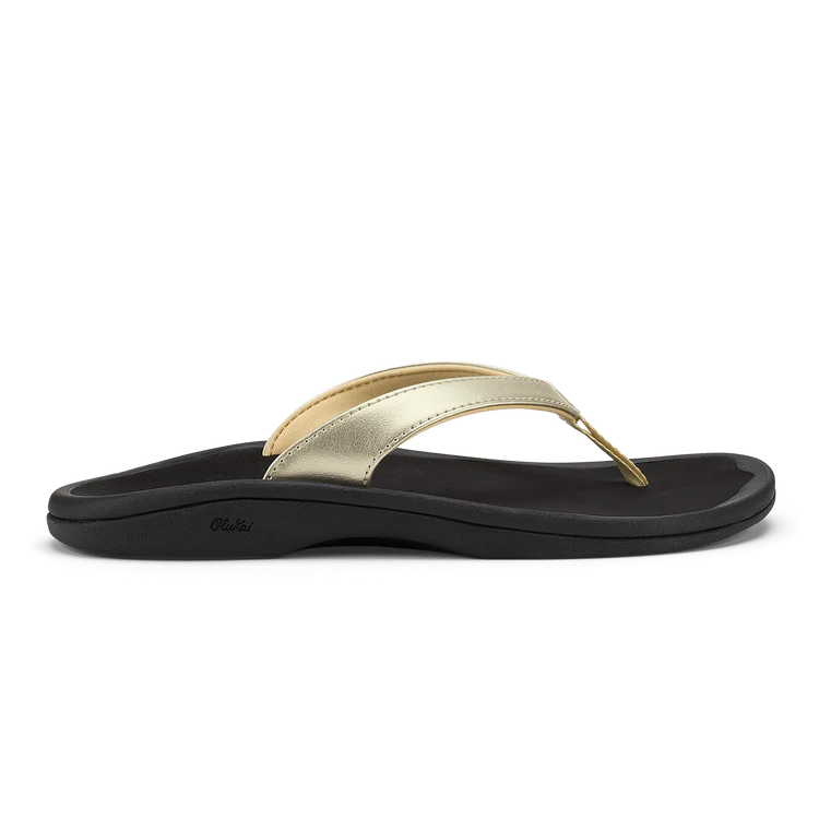 'Ohana Lahi Women's Beach Sandals - Gold & Black