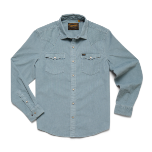 Banning Corduroy Snapshirt - Iron Blue