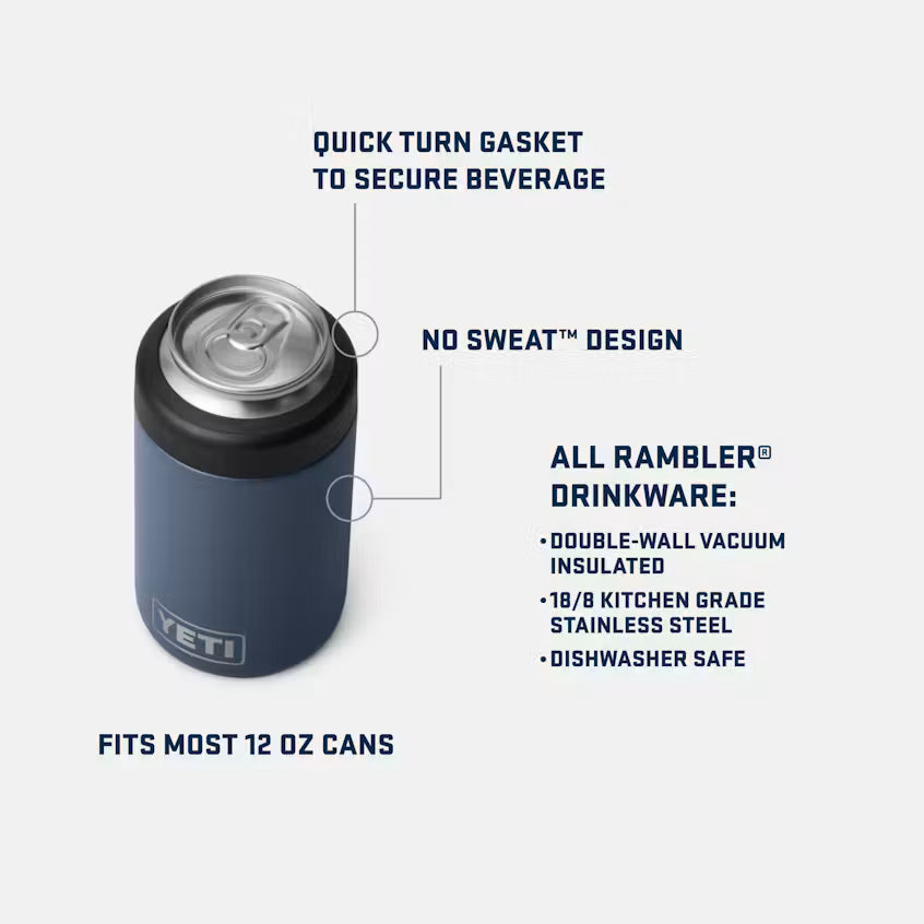 Rambler® 12 oz Colster™ Can Cooler - Olive/King Crab Orange - Image 2