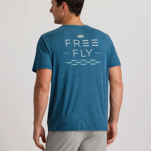 Salt & Sun Pocket Tee - Heather Legion Blue