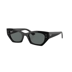 Zena Dark Grey Lenses on Polished Black Frame
