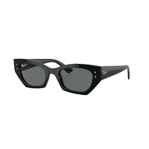 Zena Dark Grey Lenses on Polished Black Frame
