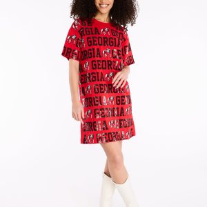 Sequin Repeat T-Shirt Dress - Georgia
