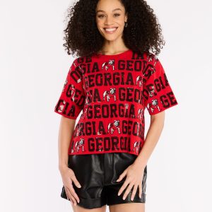 The Sequin Repeat Tee - Georgia
