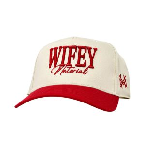 MHC Wifey Material Trucker Hat - Retro Red/White