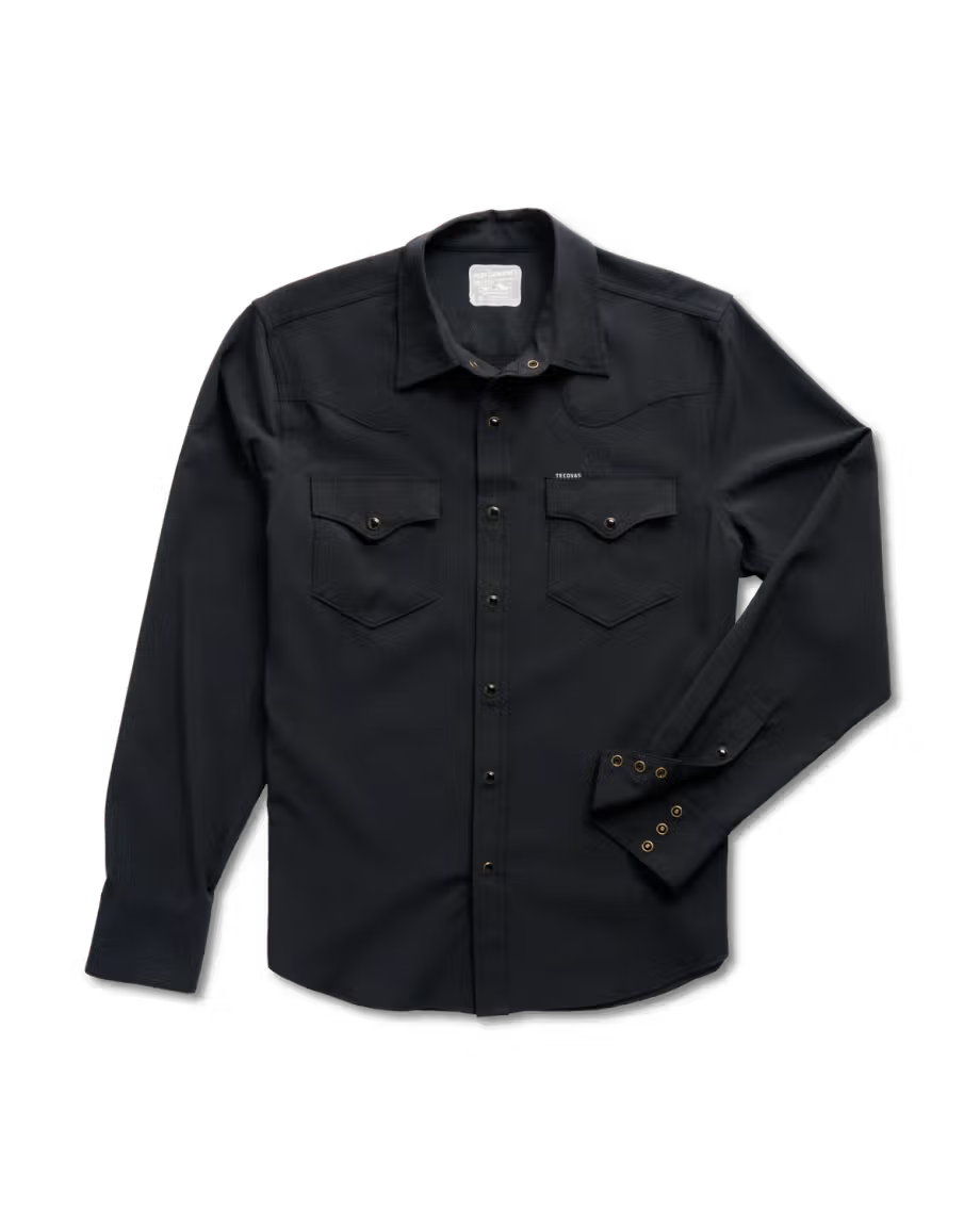 Men's Performance Western Pearl Snap - Black