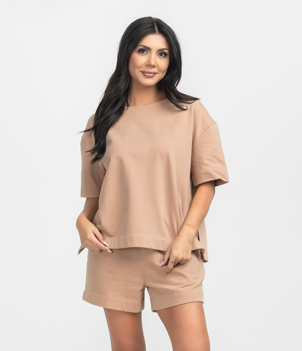 On The Daily Tee - Warm Taupe