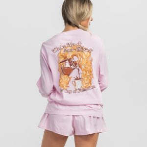 Cup of Ambition L/S Tee - Ballet Slipper