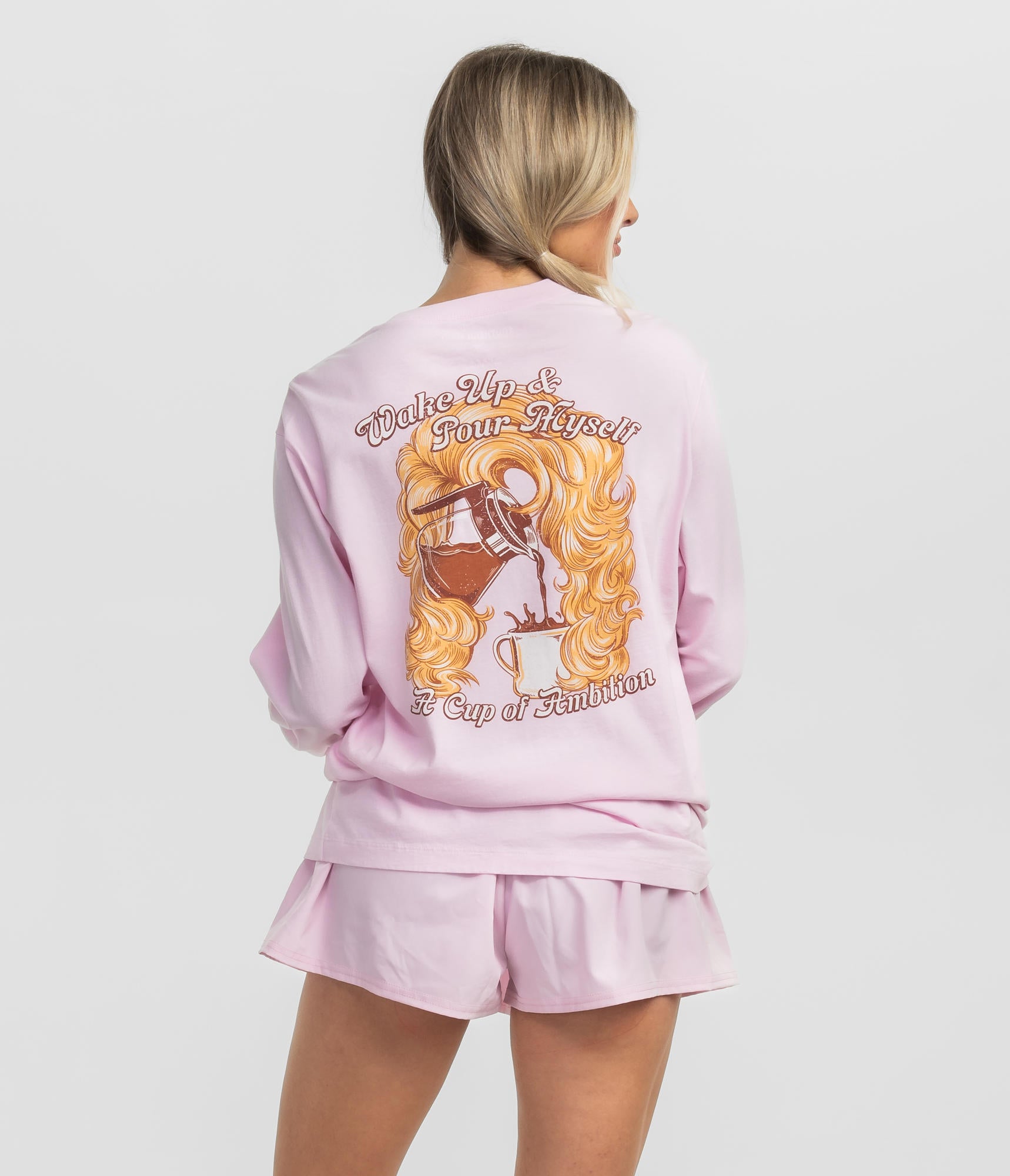 Cup of Ambition L/S Tee - Ballet Slipper