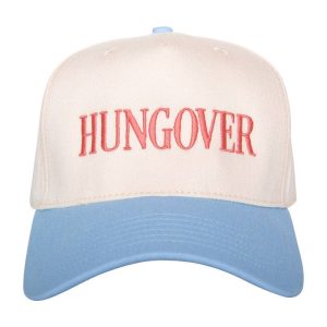 HUNGOVER Vintage Trucker Hats For Women: Light Blue and Tan