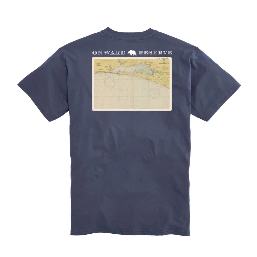 30A Coastline Postcard Tee - Dark Denim