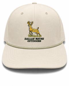 Dallas Wayne Outdoors Leaping Buck Trucker Hat - Timber Tan