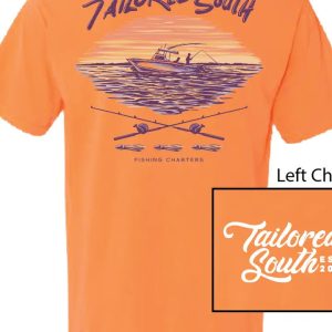 Fishing Charters SS Tee- Melon