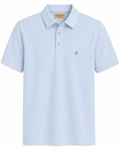 Cotton Performance Polo - Blue