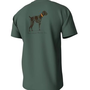 Youth Greyton Detail Short Sleeve Pocket Tee - Duck Green