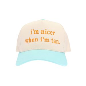 I'm Nicer When I'm Tan Trucker Hat - Mint