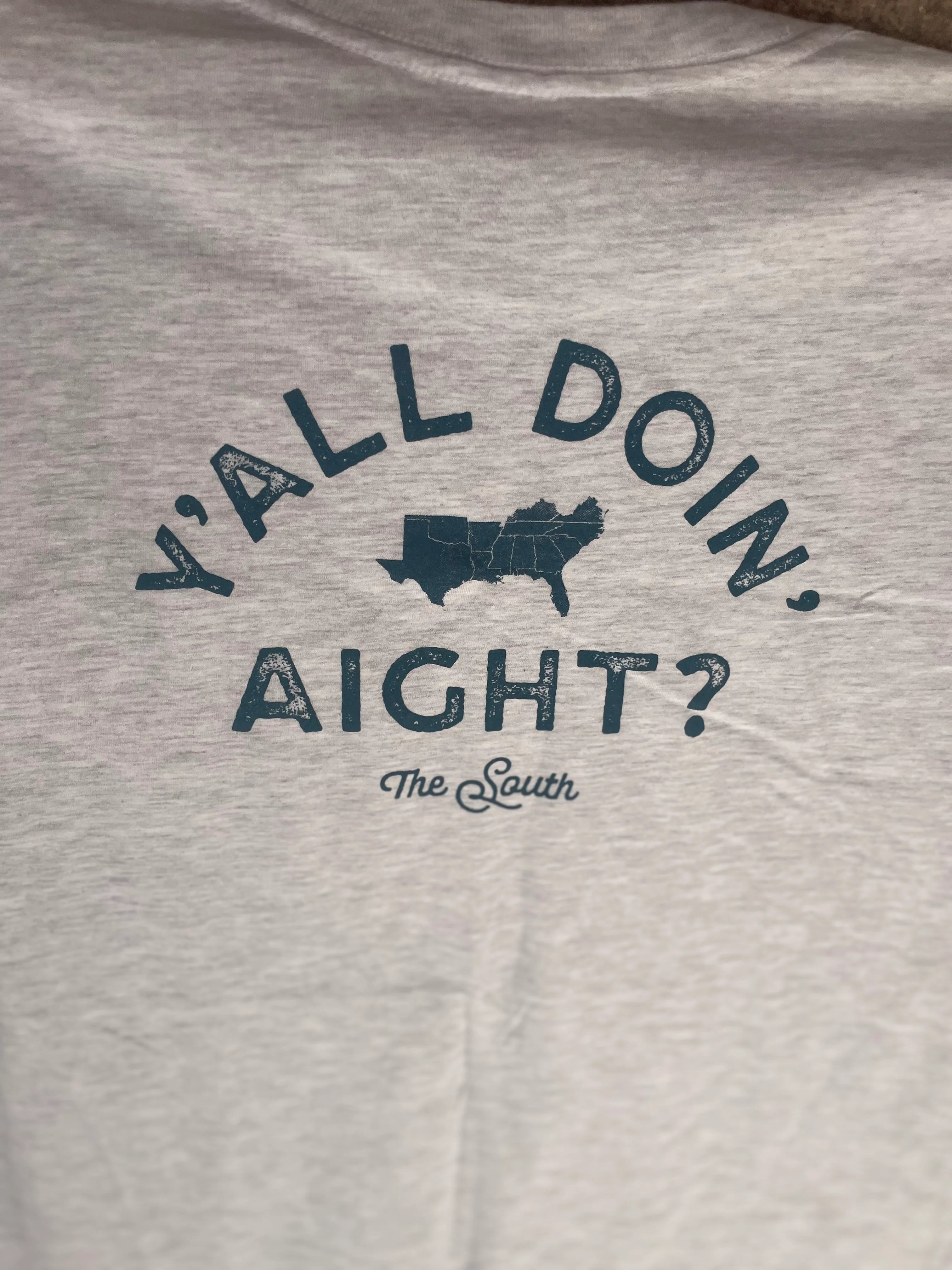 Y'all Doin' Aight? Tee- Chambray