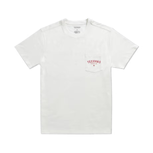 Fine Makers Pocket T-Shirt - Bone/Red