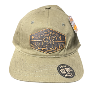 Waxed Canvas Pointer Patch Hat - Olive
