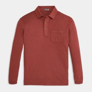 Currant Wander Long Sleeve Polo