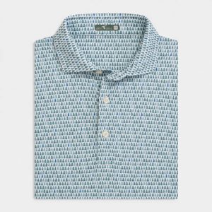 Laurel Green Timberline Printed Performance Polo