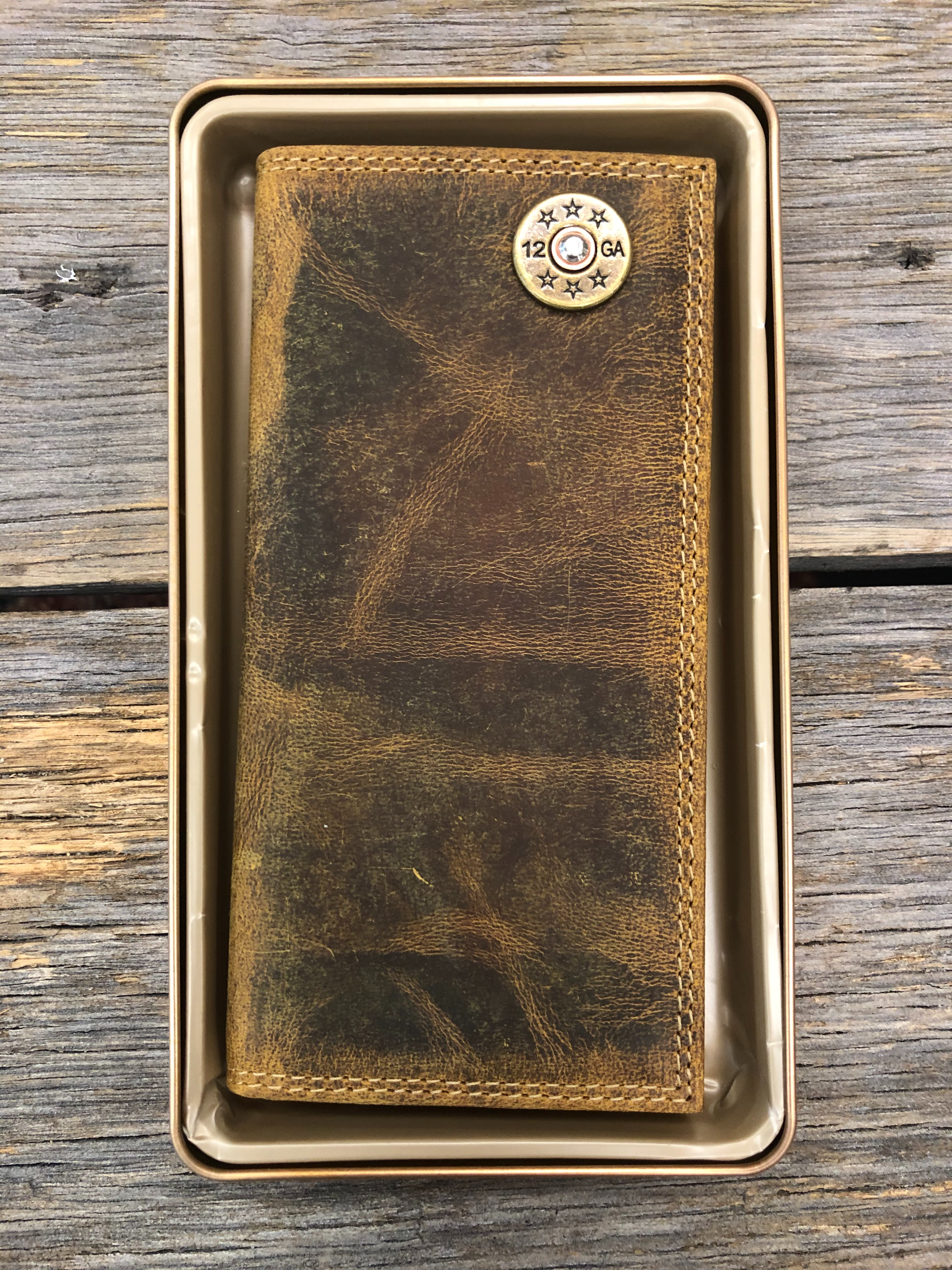 Shot Vintage Tan Roper Wallet
